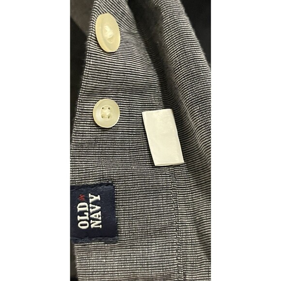Old Navy Shirt Long Sleeve 100% Cotton Gray Button Up Men’s Regular Fit Size L - Picture 4 of 7